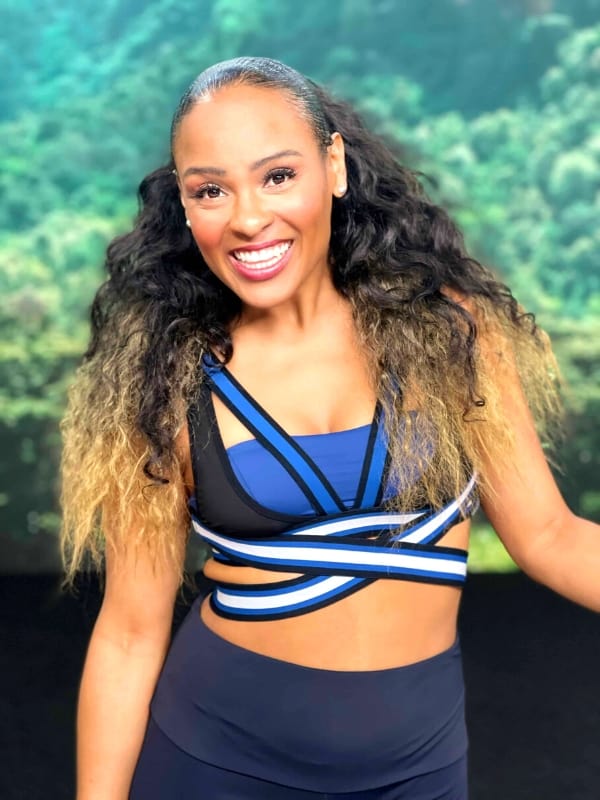 Taliah Mekki fitness Instructor for barre, spin,  and strength training for in-person or live streaming videos.